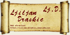 Ljiljan Draškić vizit kartica